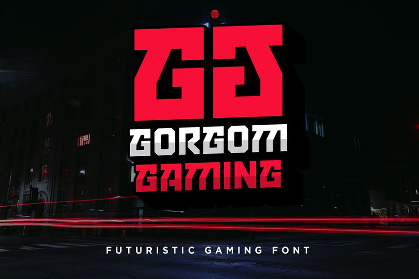 Gorgom - Futuristic Font